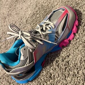 Balenciaga Multicolor Sneakers - Gray, Blue, Pink